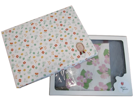[Michelle Machoto] Michelle Machoto Angelonia Print Long Wide Gather Apron D-0004