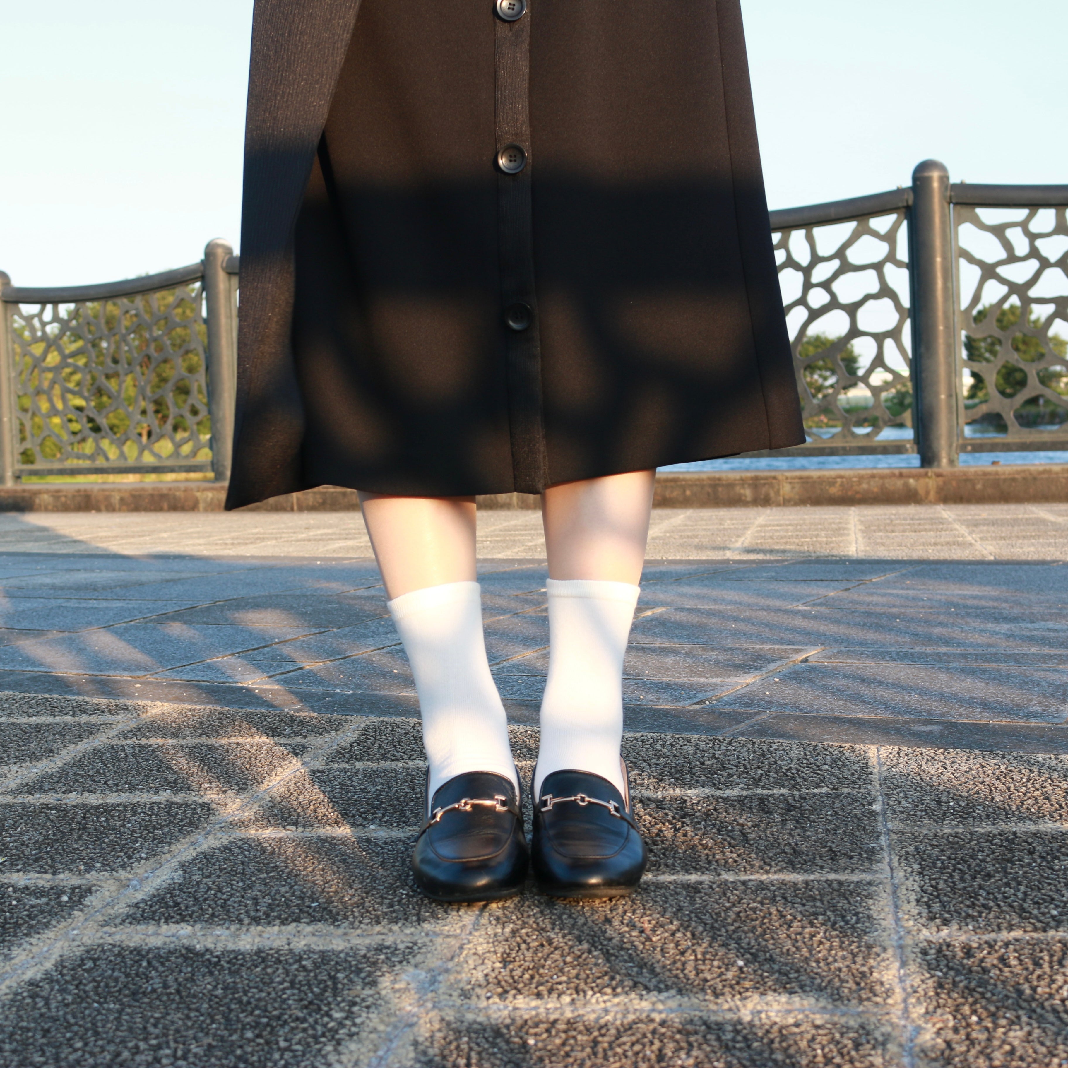 チンチラ刺繍靴下（キーポーチ付き）