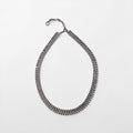Friedrich Binder 70s Germany Vintage Necklace Choker Silver FBM 835 Stamped Fringe Mesh