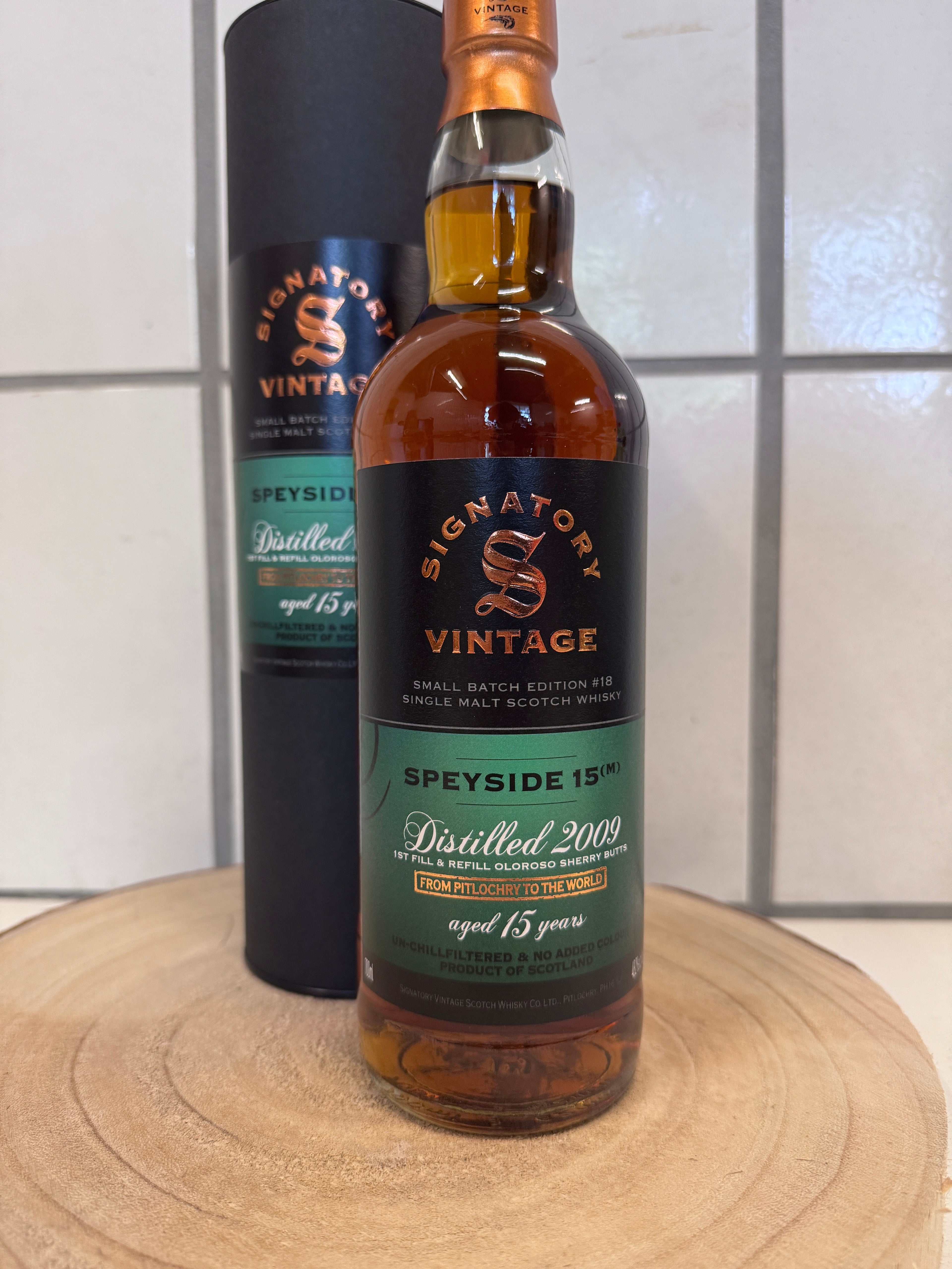 シグナトリー　シークレット　スペイサイド（M）　バッチ＃18　15年　Speyside (M) Small Batch Edition #18