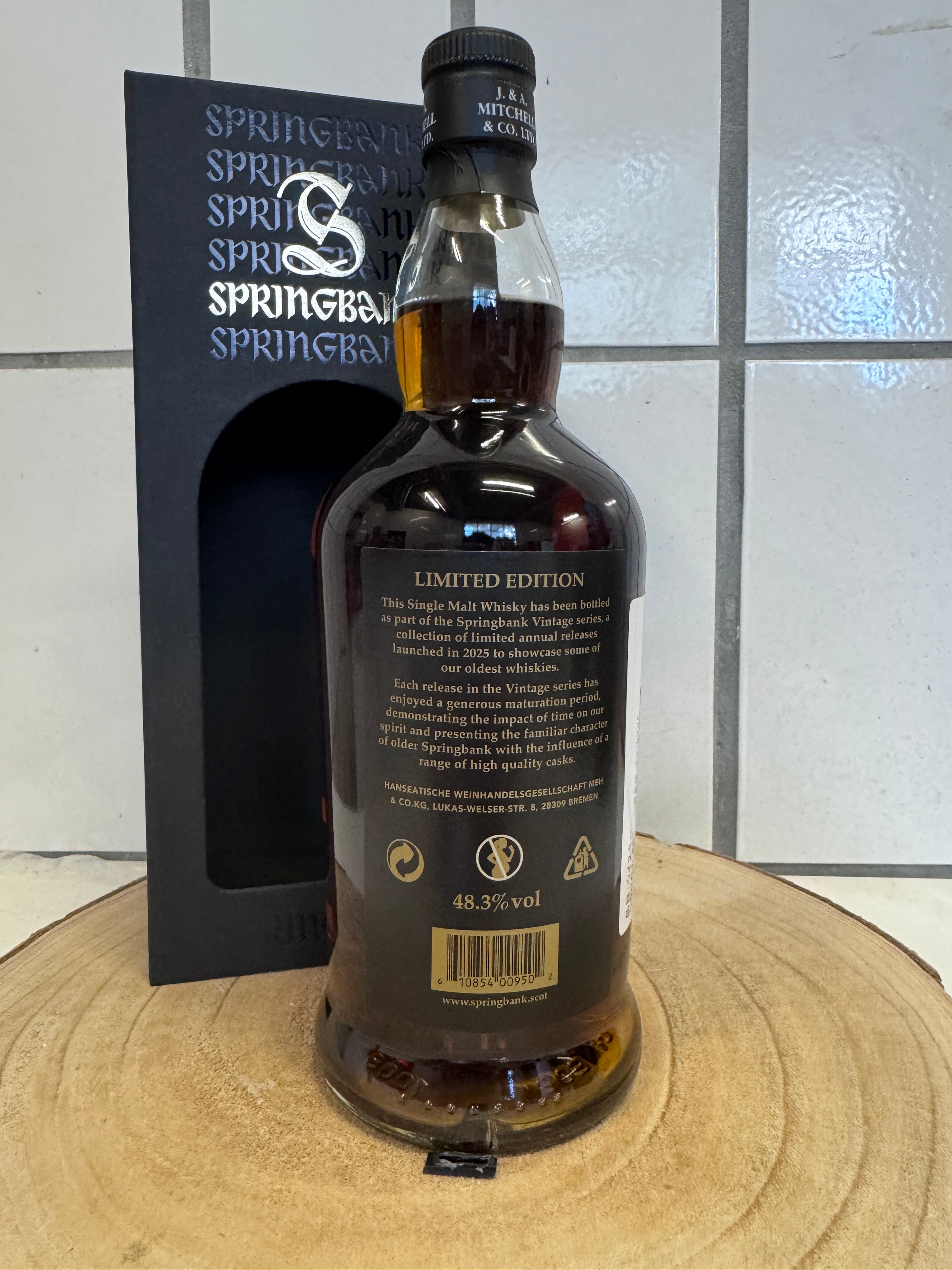 スプリングバンク　Springbank　1998　Vintage　ビンテージ　26年　48.3％