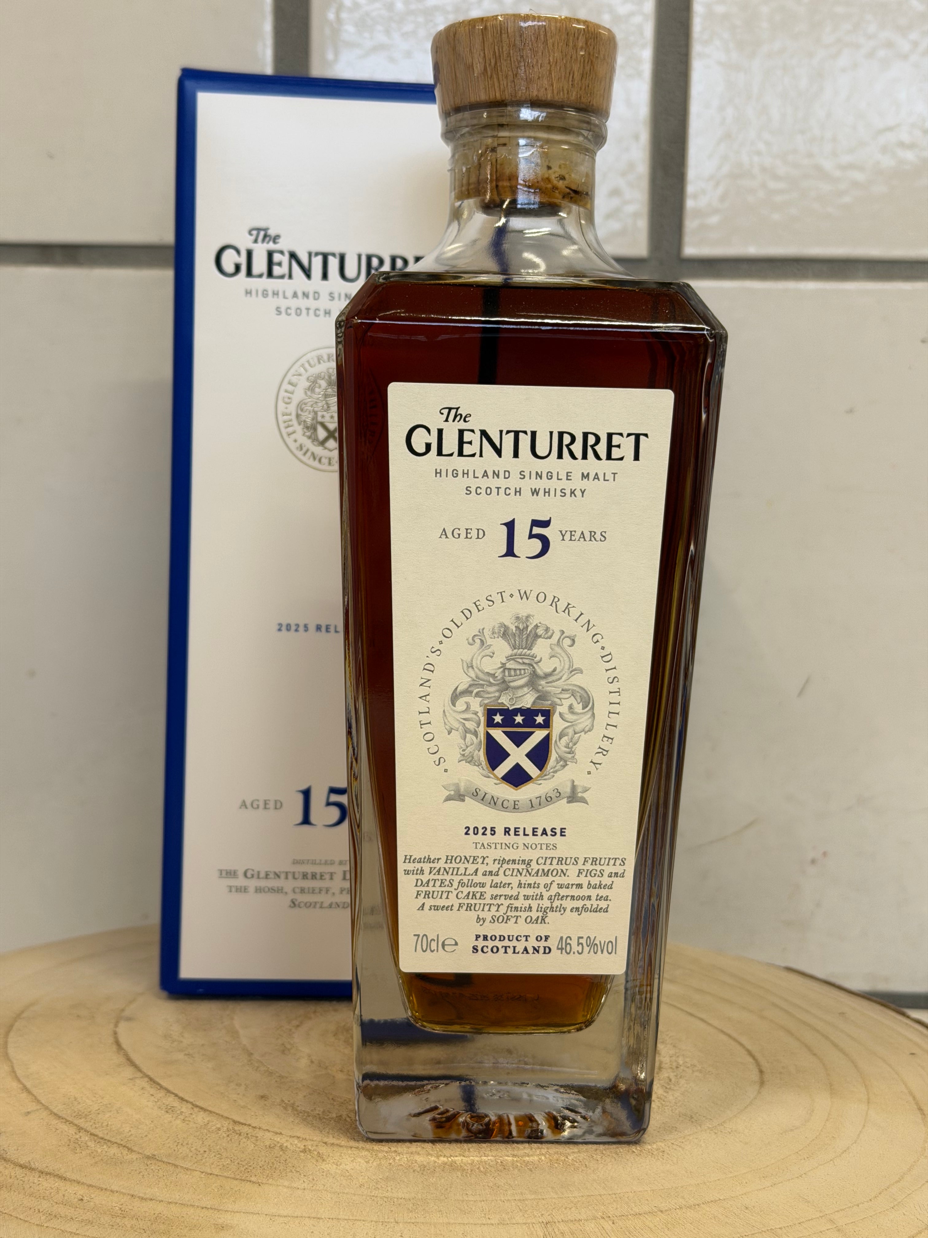 グレンタレット 15年 2025年リリース版　glenturret 15 Y.O 2025 release