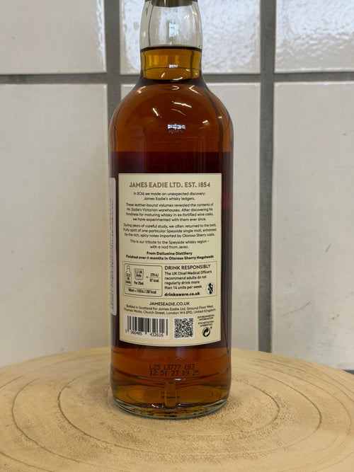 (ジェームズ イーディー) スペイサイド シングルモルト ダルユーイン 10年 シェリーカスク フィニッシュ　Speyside Single Malt (Dailuaine) - 10 y.o. - Sherry Cask Finish - James Eadie