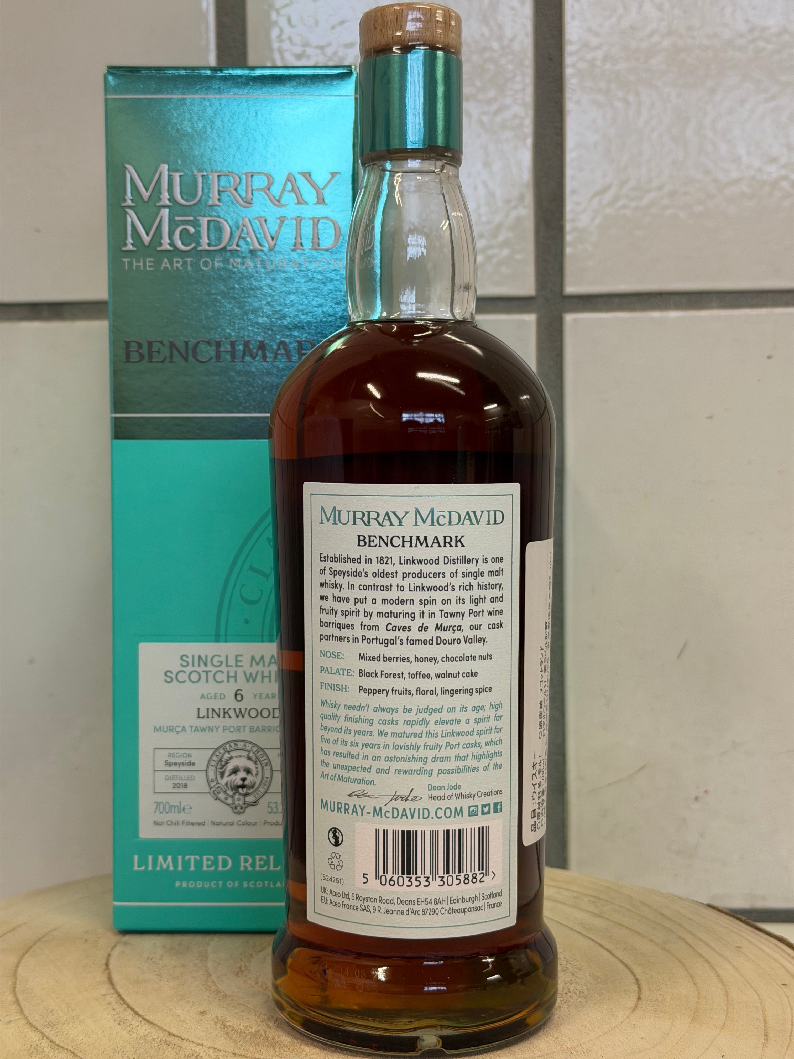 (マーレイ マクダヴィッド) リンクウッド 6年 トゥニー ポート バリック　Linkwood 2018/2024 - 6 y.o. - Tawny Port Barrique - Murray McDavid
