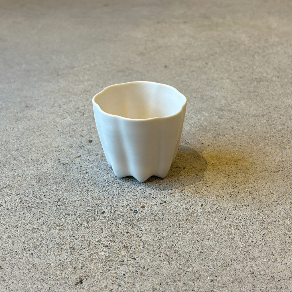 カヌレ茶器 茶杯　白【FK13】