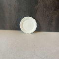 Bean plate, Relief saucer φ10, White [FK17]