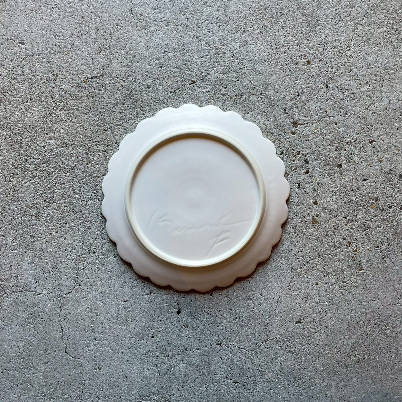 5-sun plate, 5-sun hand-carved plate, white [FK21]