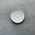 5-sun plate, 5-sun hand-carved plate, white [FK21]