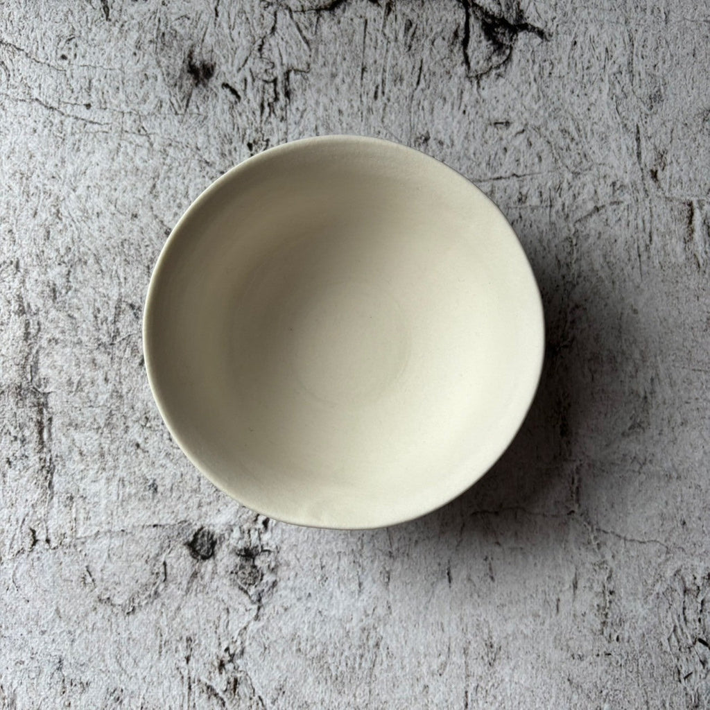 作家　飛松灯器　茶碗　白【22】