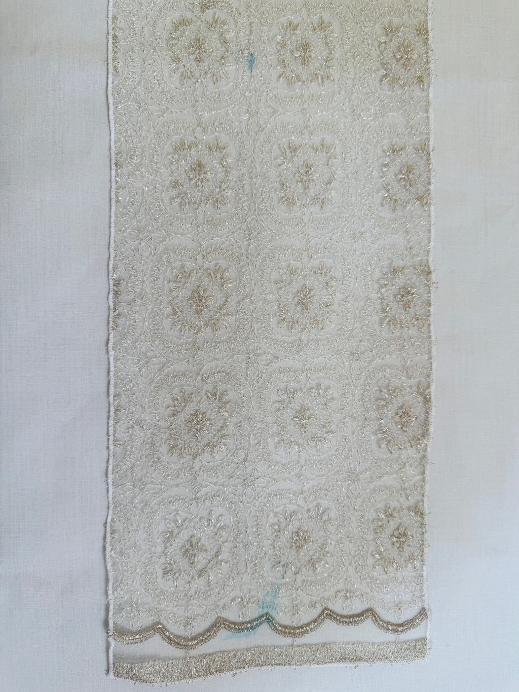 [Reasonable訳あり] Haneri Collar with Snowflake Embroidery, Lace Haneri, Champagne, Cute, Gold Thread, All Seasons, Even Summer