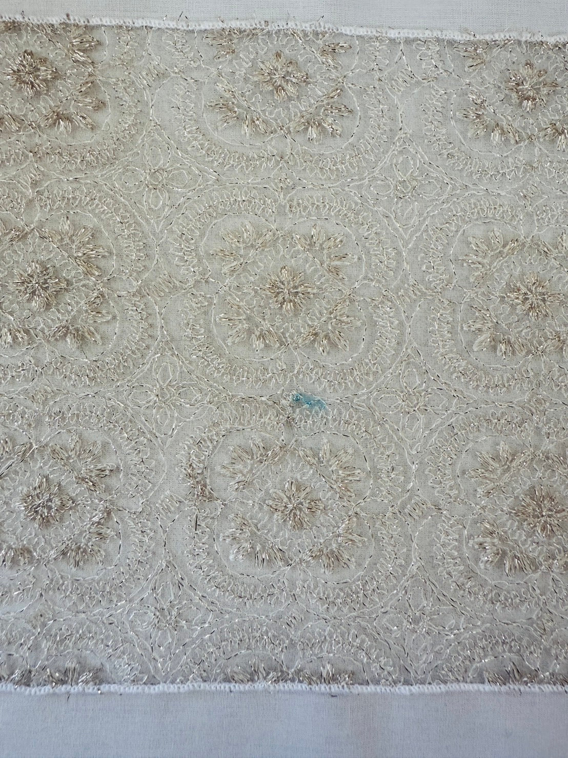 [Reasonable訳あり] Haneri Collar with Snowflake Embroidery, Lace Haneri, Champagne, Cute, Gold Thread, All Seasons, Even Summer