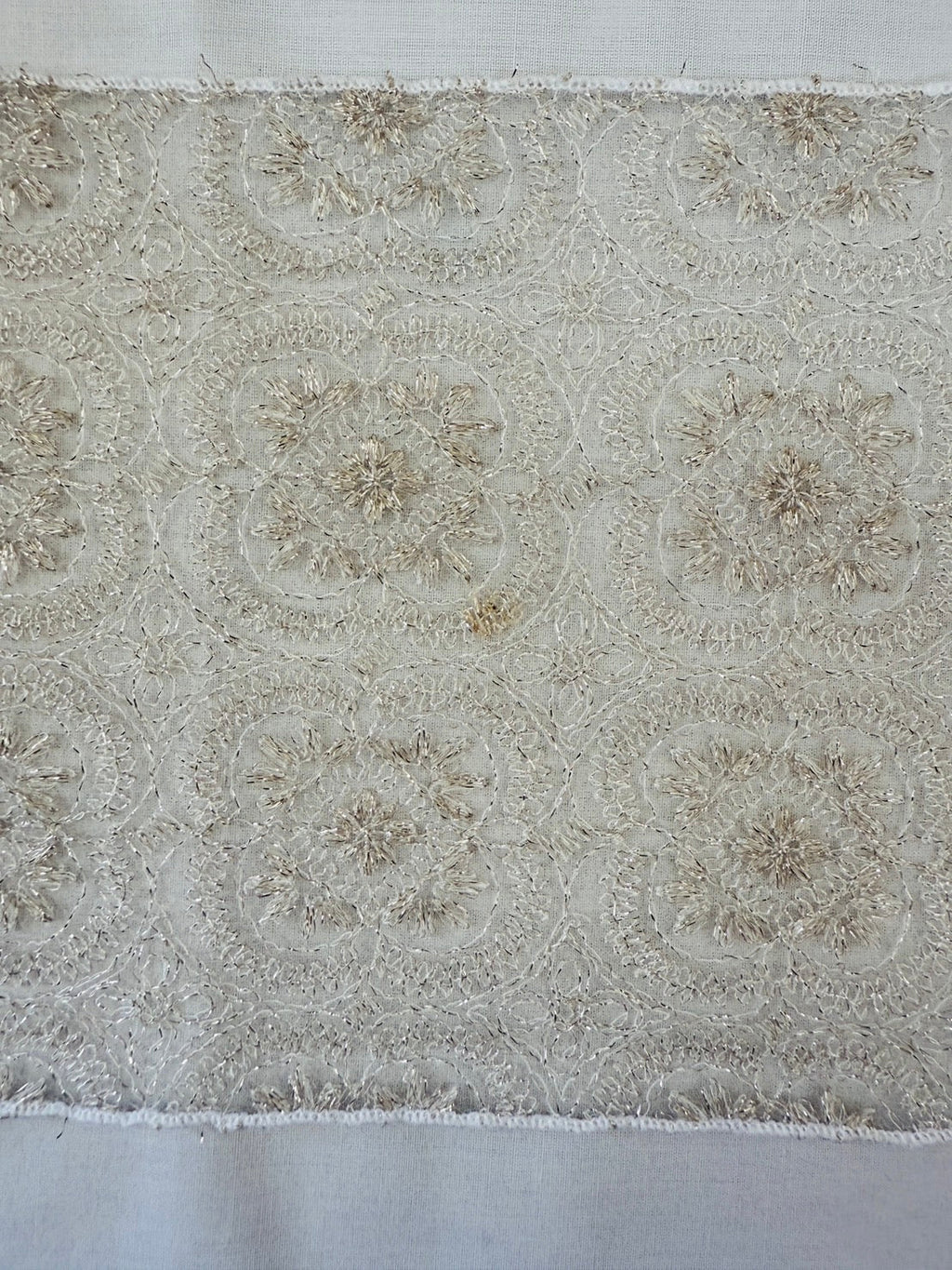 [Reasonable訳あり] Haneri Collar with Snowflake Embroidery, Lace Haneri, Champagne, Cute, Gold Thread, All Seasons, Even Summer