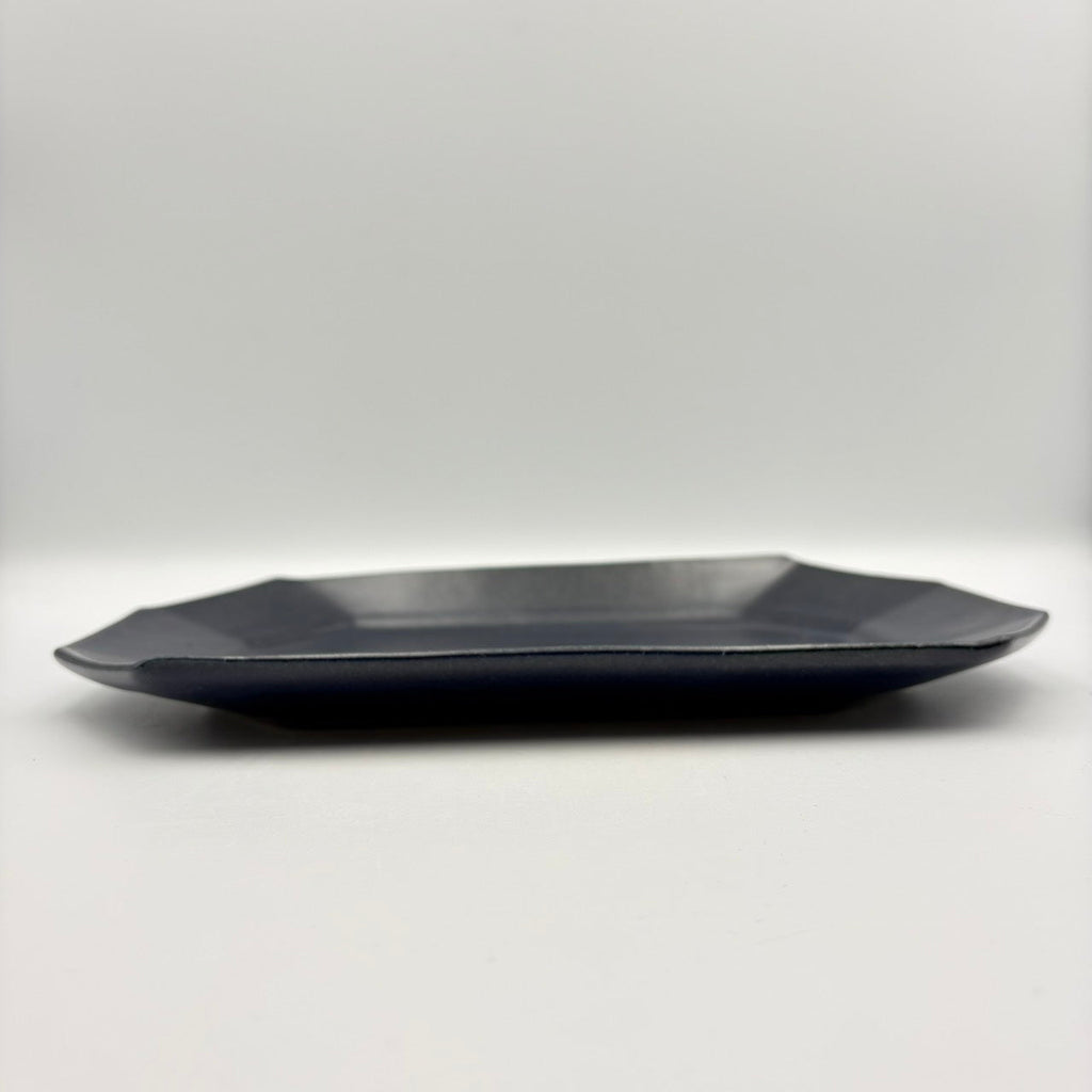 Octagonal Plate, Large, Ruri Glaze [Item 37]