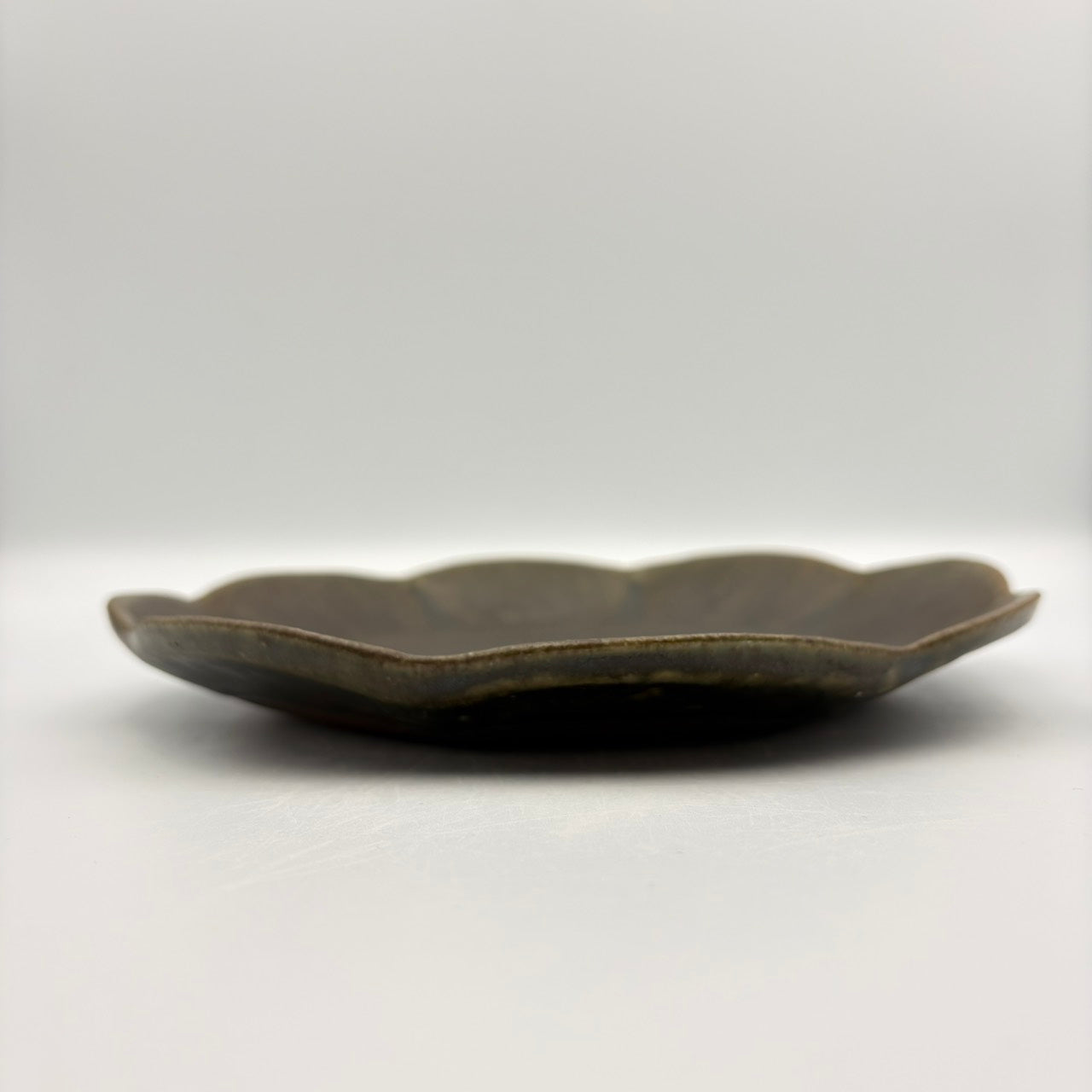 Rinka plate, medium, with rust glaze [Old 9]