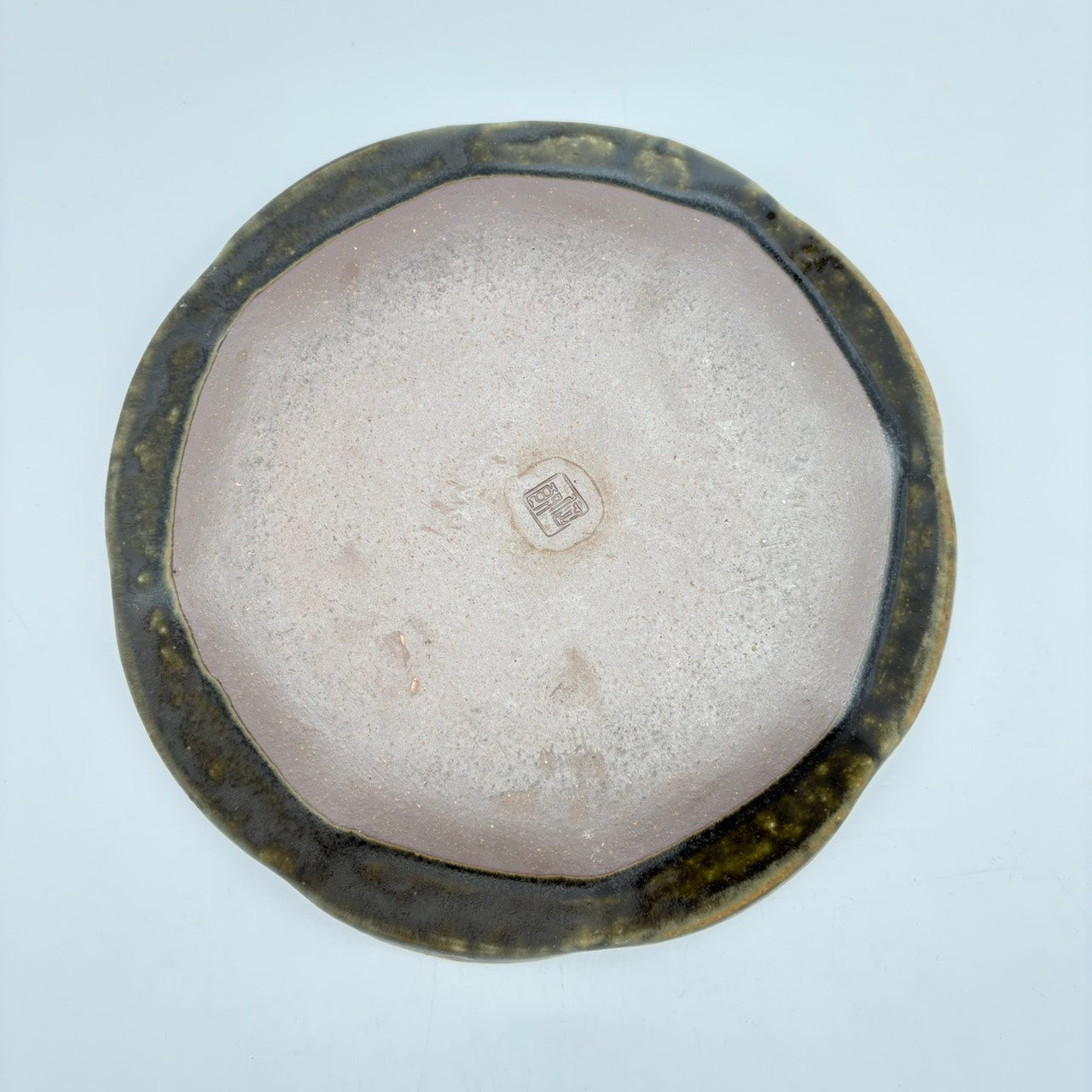 Rinka plate, medium, with rust glaze [Old 9]