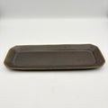 Octagonal Long Plate, Russet Glaze [Old 65]