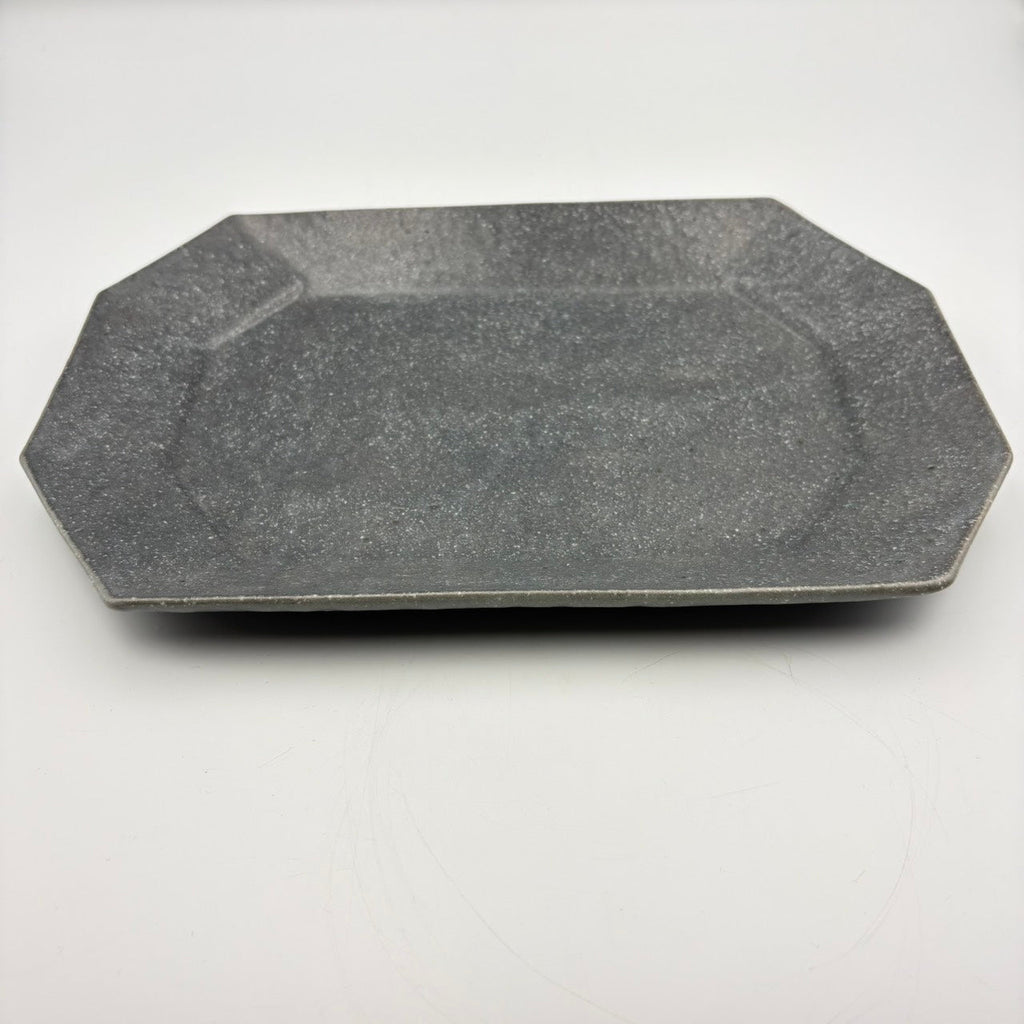 Octagonal Plate, Large, Grey Glaze [Old 72]