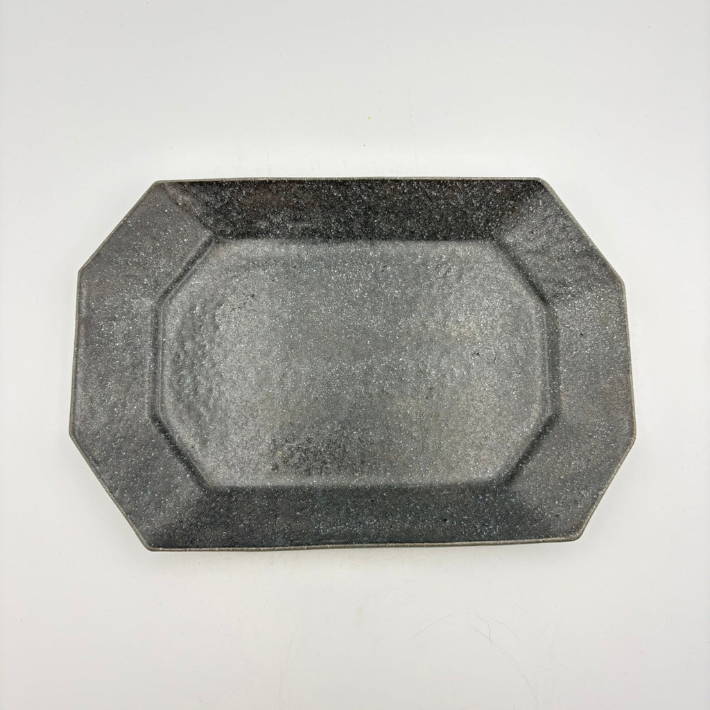 Octagonal Plate, Large, Grey Glaze [Old 72]