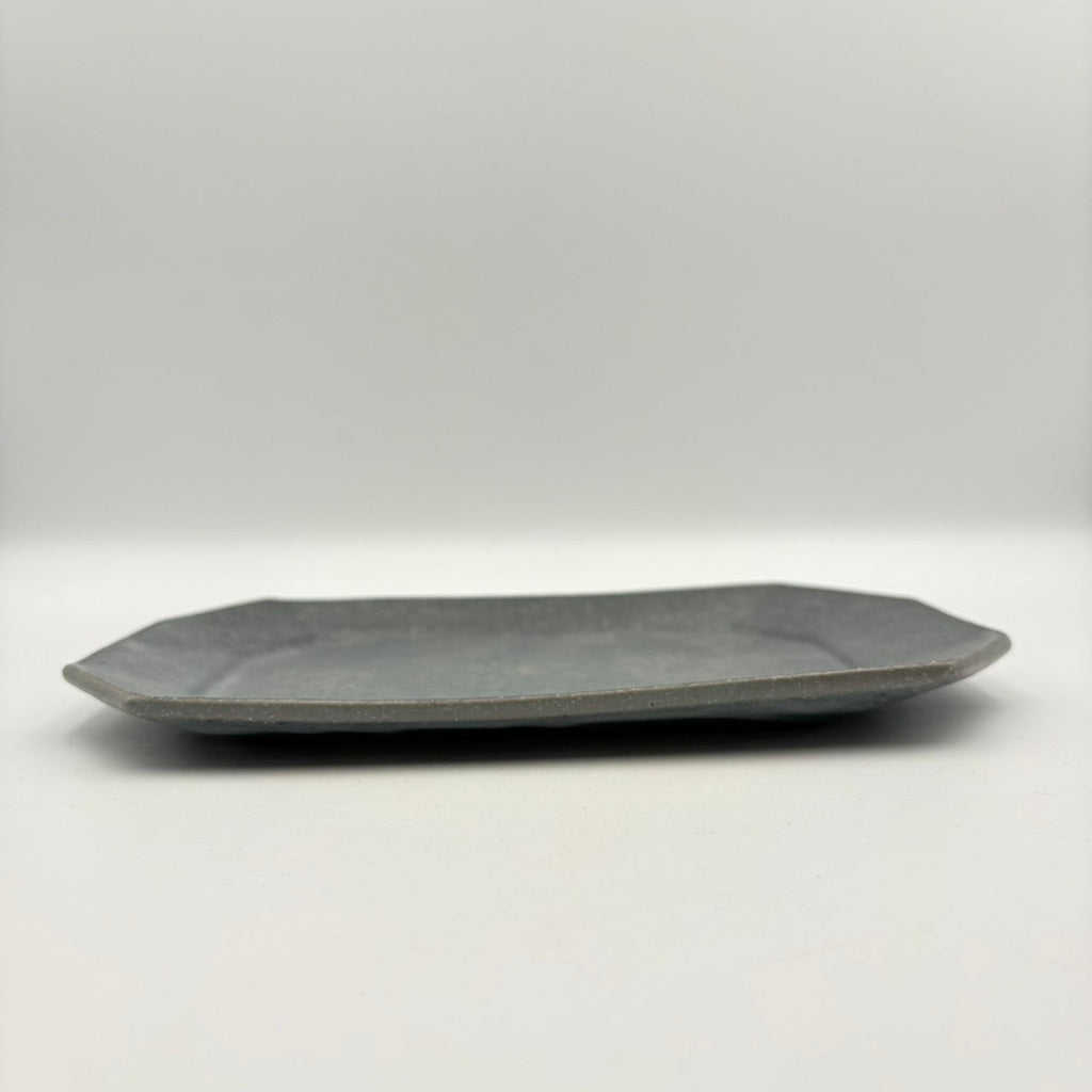 Octagonal Plate Small, Grey Glaze [Old 73]