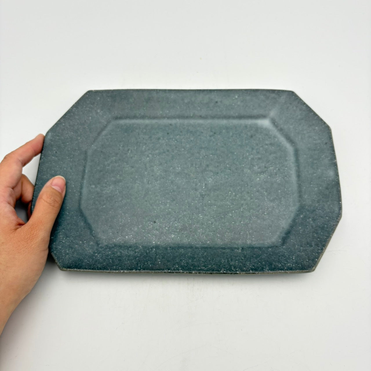 Octagonal Plate Small, Grey Glaze [Old 73]