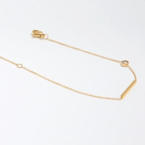 [LOEM] GOLD ZIRCONIA BRACELET