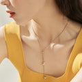 [LOEM] DOUBLE HEART NECKLACE