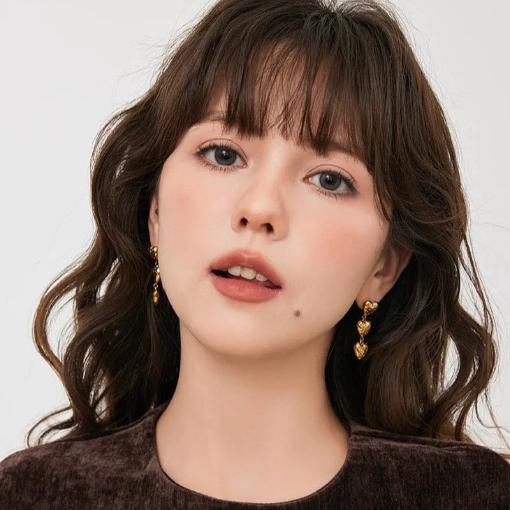 [LOEM] TRIPLE LINE HEART PIERCE