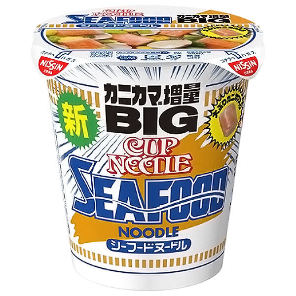 Nissin Foods Cup Noodle Seafood Noodle Big 105g x 12 pieces [Shipped in Japan]