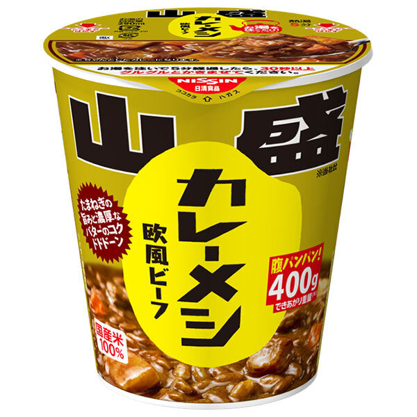 Nissin Foods Nissin Curry Meshi European-style Beef, Large Portion, 130g x 6 pcs [Ships from Japan]