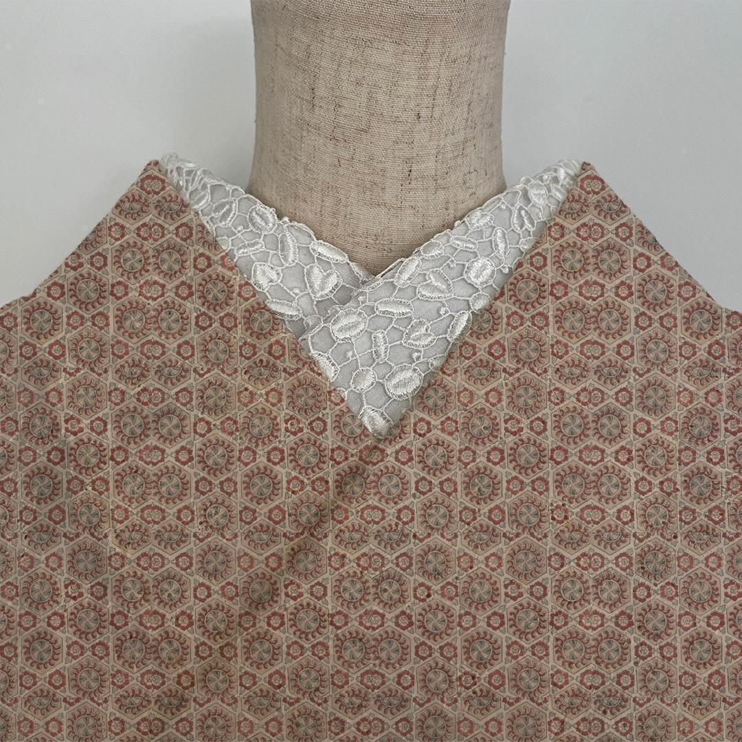 Half-Eri (Collar) with Heart Bean Lace in Off-White - Retro, Coming-of-Age Ceremony, Pre-Wedding Photos, Cute