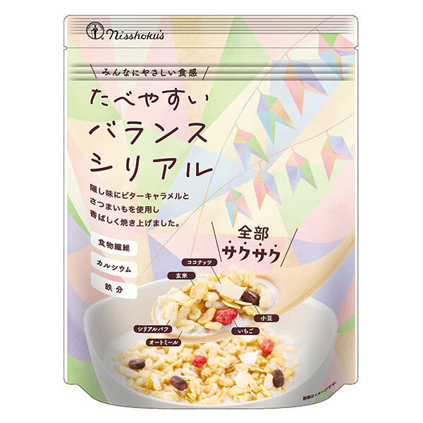 Nihon Shokuhin Manufacturing Nikshoku Easy to Eat Balanced Cereal 190g x 4 bags [Shipped in Japan]