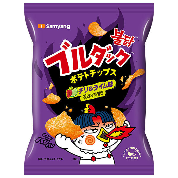 三養ジャパン ブルダックポテトチップス チリ&ライム味 55g×20個入【日本出荷】