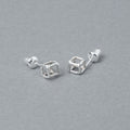 Sterling Silver Earrings | 5mm Square | 23-E-022
