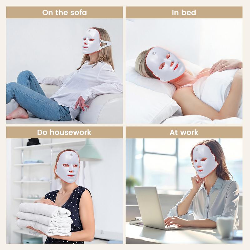 LED Red Light Nano Face Mask 2.0 | Light Therapy Facial Beauty Device | Home Use