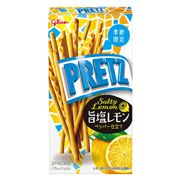 Ezaki Glico PRETZ Umami Salt Lemon 47g x 10 pieces [Shipped from Japan]