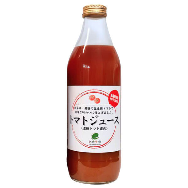 E Organic Life Tomato Juice Concentrated Tomato Reduction 1000ml bottle x 6 bottles [Shipped from Japan]