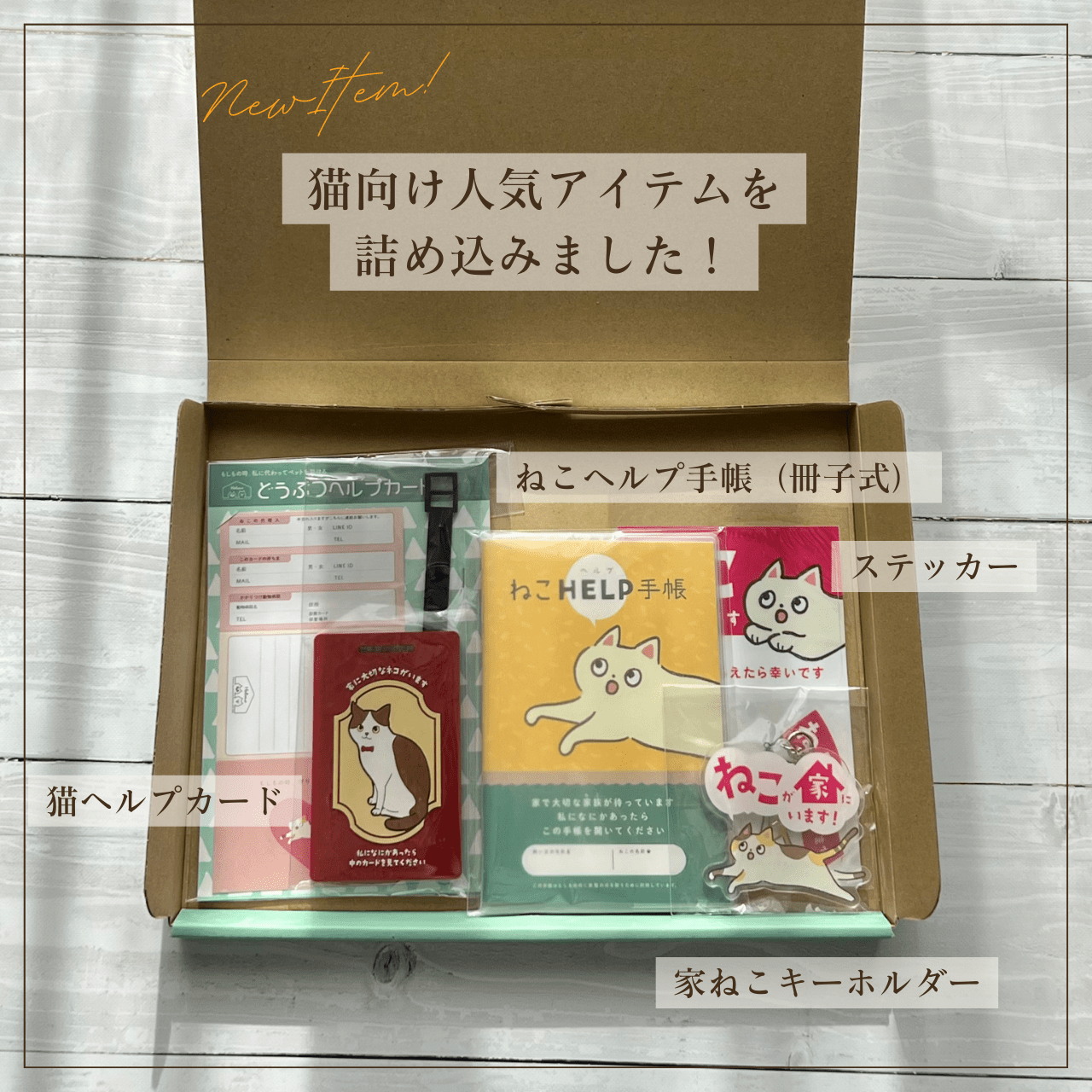 Peace of Mind Box for Life with Cats｜Also Recommended as a Gift! A Preparation Set for Your Beloved Cat