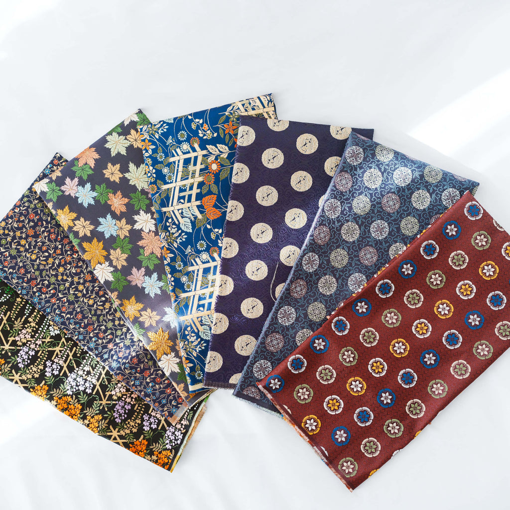 Hina doll fabric（雛人形のはぎれ）〜寒色（青紫緑）系〜