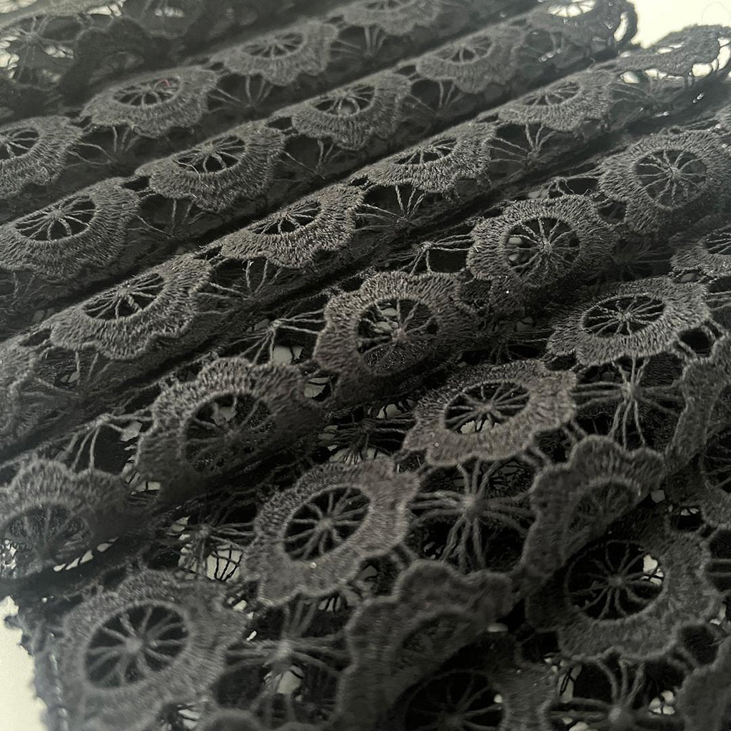 Haneri Cookie Flower Black Lace - Black Han-eri, Floral, Cute, Coming-of-Age Ceremony, Pre-wedding Photoshoot
