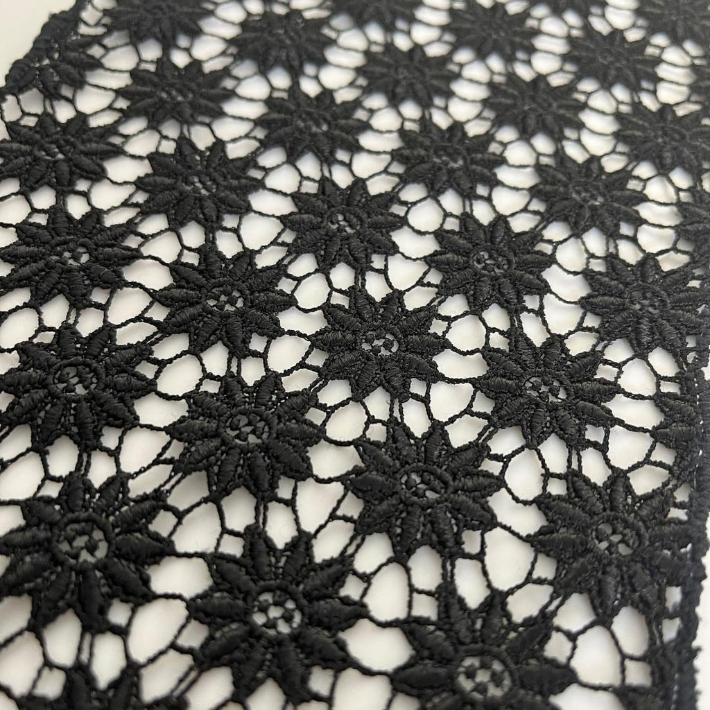 Half-collar Black Lace Flower Medallion Black Flower Han-eri Gothic Coming-of-Age Ceremony Photo Shoot