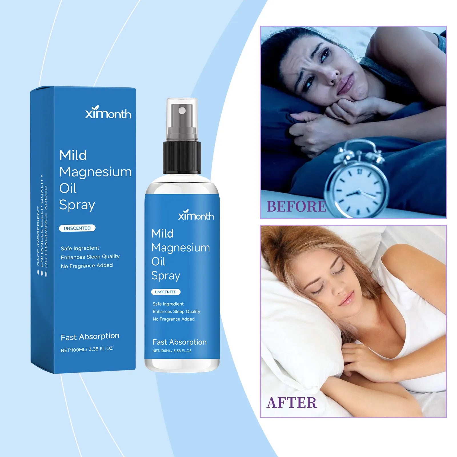 Magnesium Oil Spray | For Topical Muscle Relaxation | Rapid Absorption