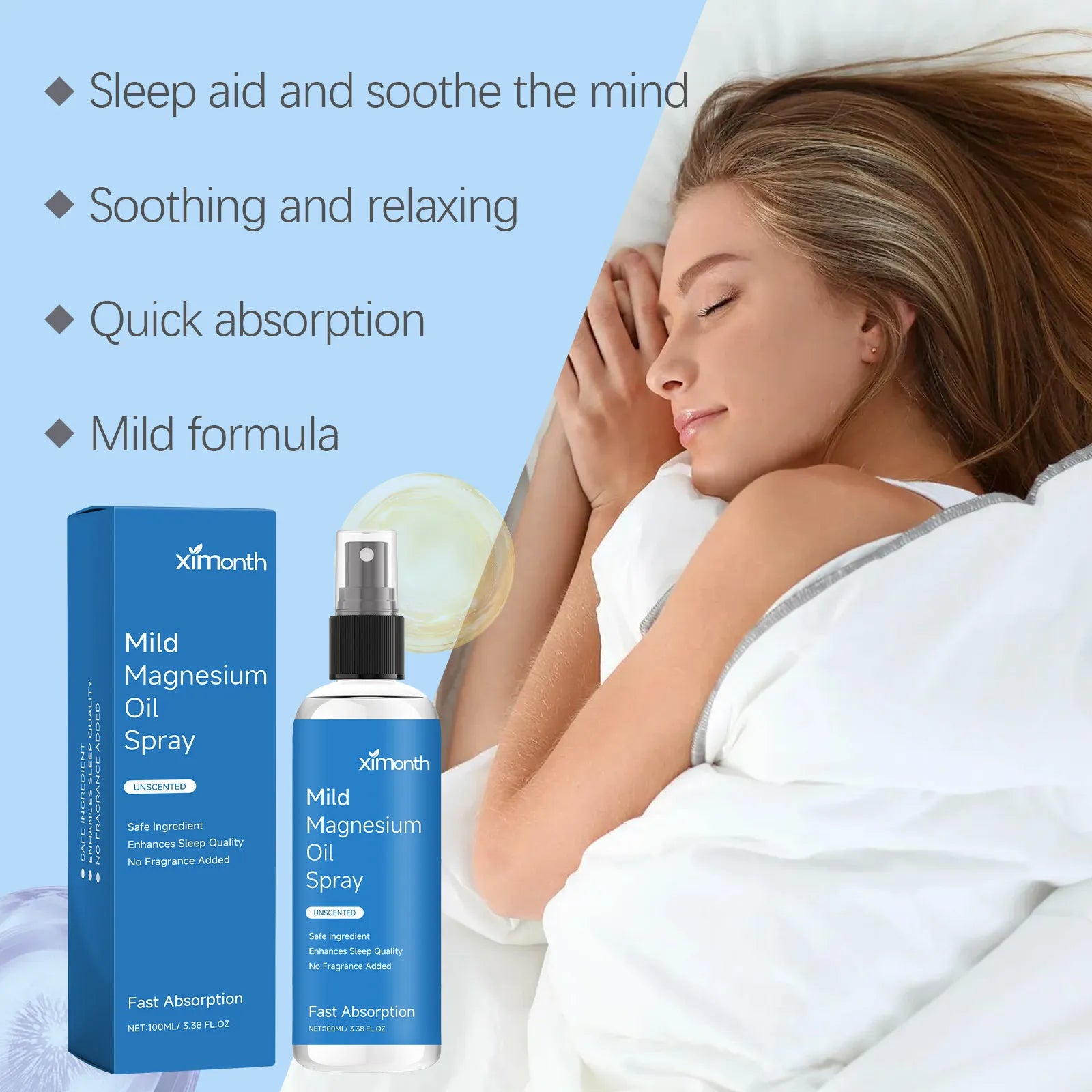 Magnesium Oil Spray | For Topical Muscle Relaxation | Rapid Absorption