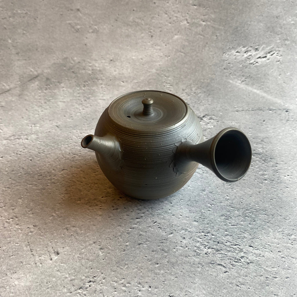 Thread-Patterned Pear Skin Yohen Teapot (230ml) [13]