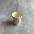 作家　飛松灯器　shaved cup SS / 台湾茶杯 / white【13】