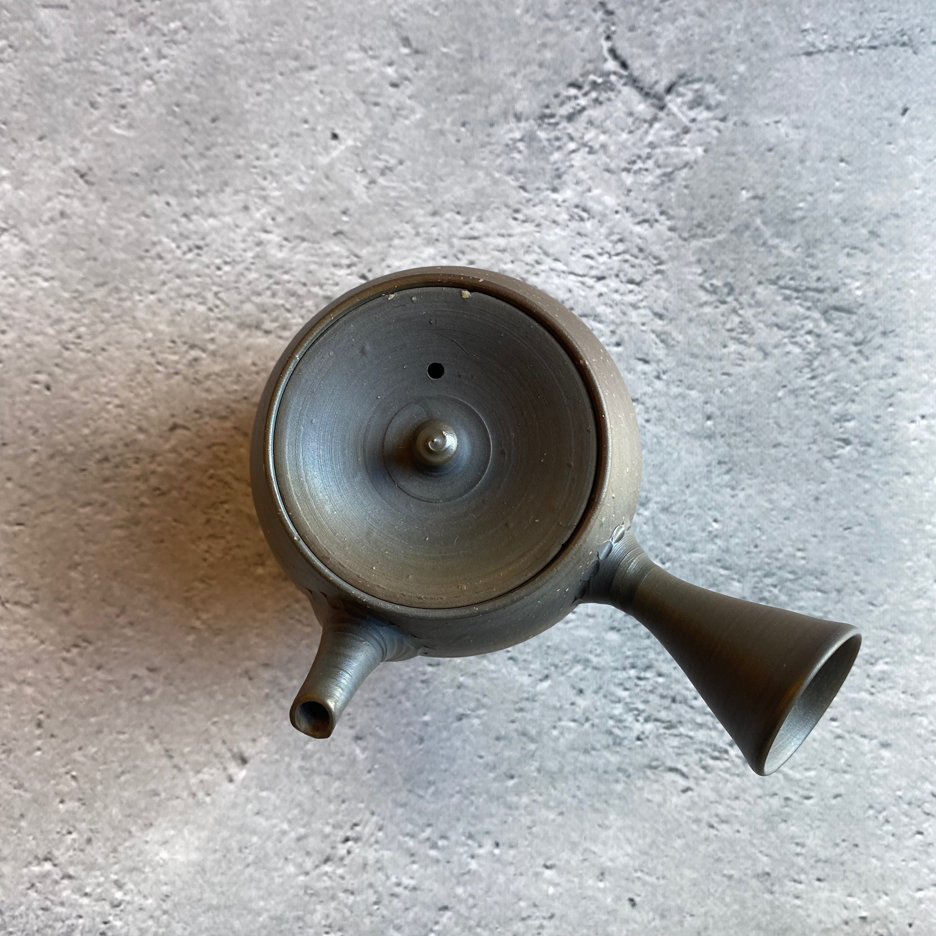 Unglazed pear-skin kiln-varied kyusu (260ml) [9]