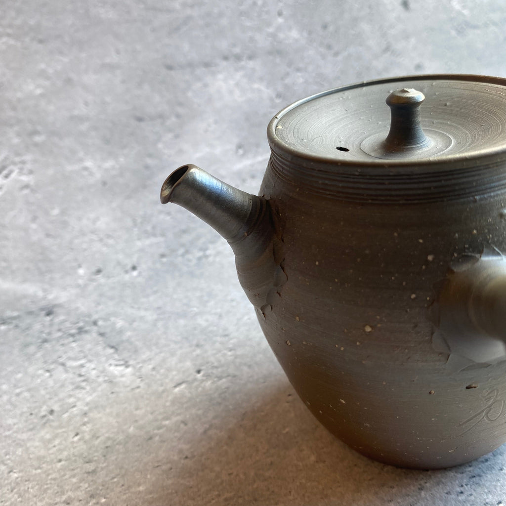 Unglazed pear-skin kiln-varied kyusu (260ml) [9]