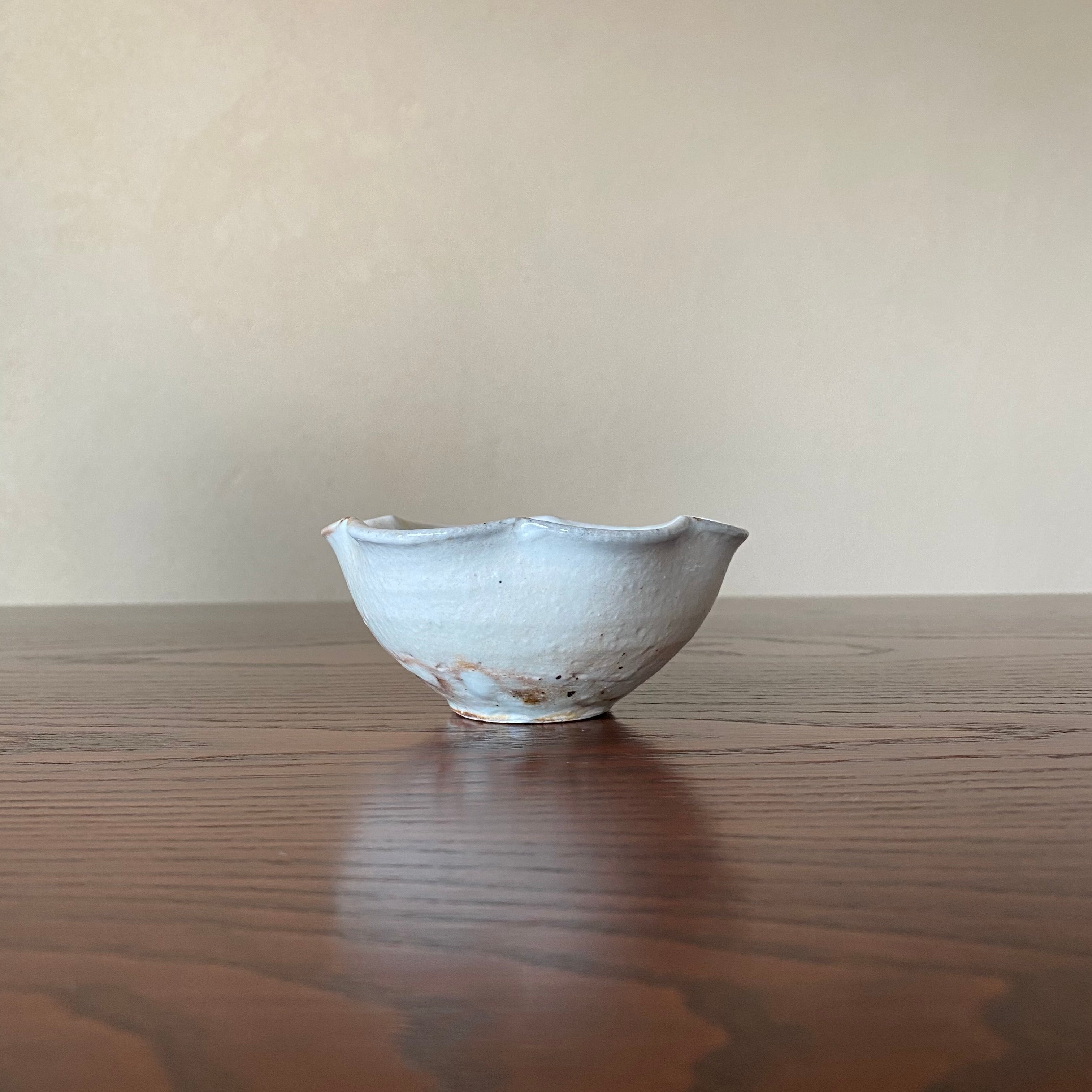 輪花豆鉢 鉄散｜古谷製陶所（信楽焼 陶器）【古64】