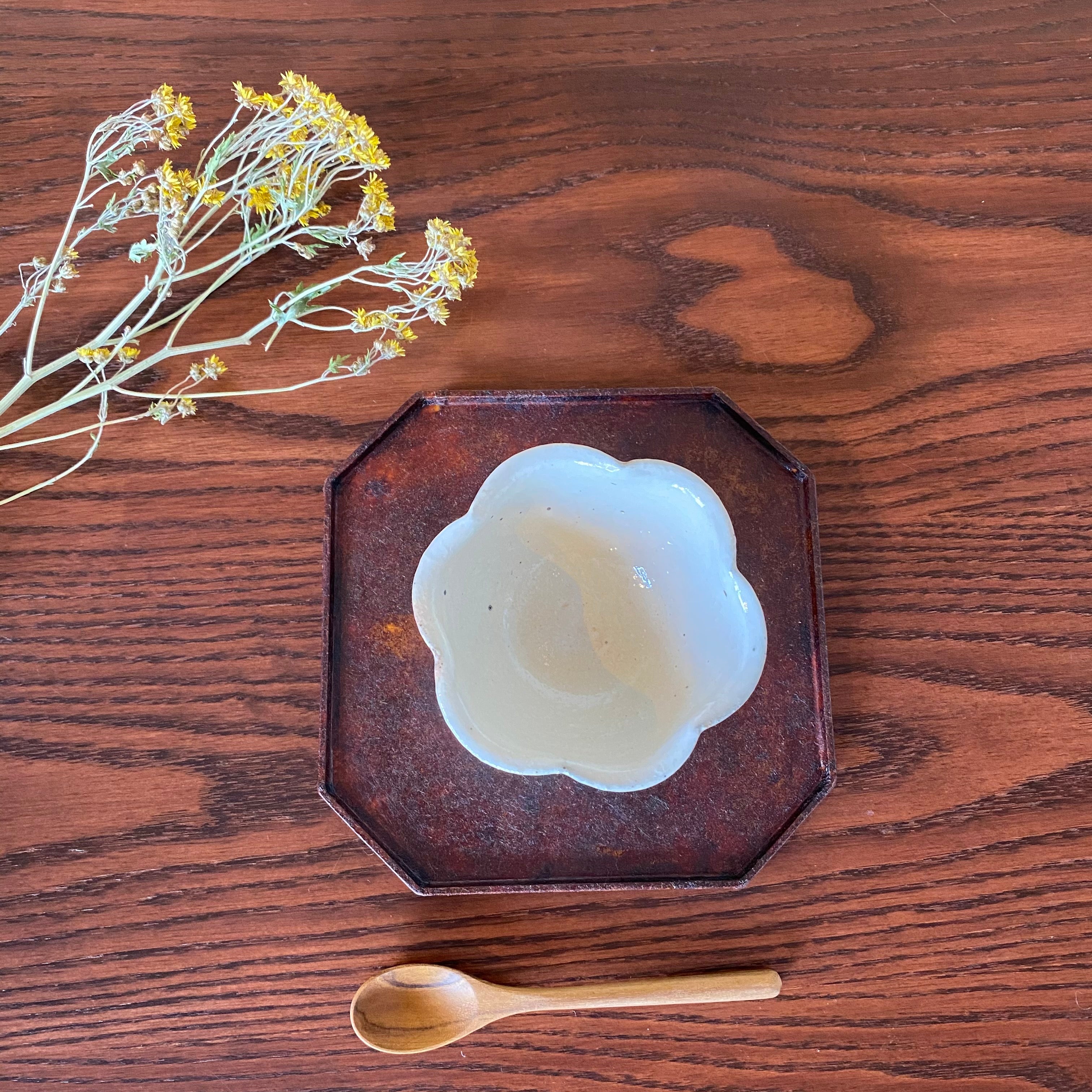 輪花豆鉢 鉄散｜古谷製陶所（信楽焼 陶器）【古64】