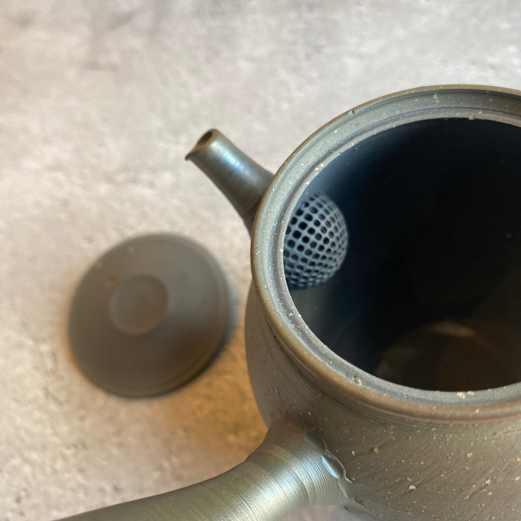 Unglazed pear-skin kiln-varied kyusu (260ml) [9]