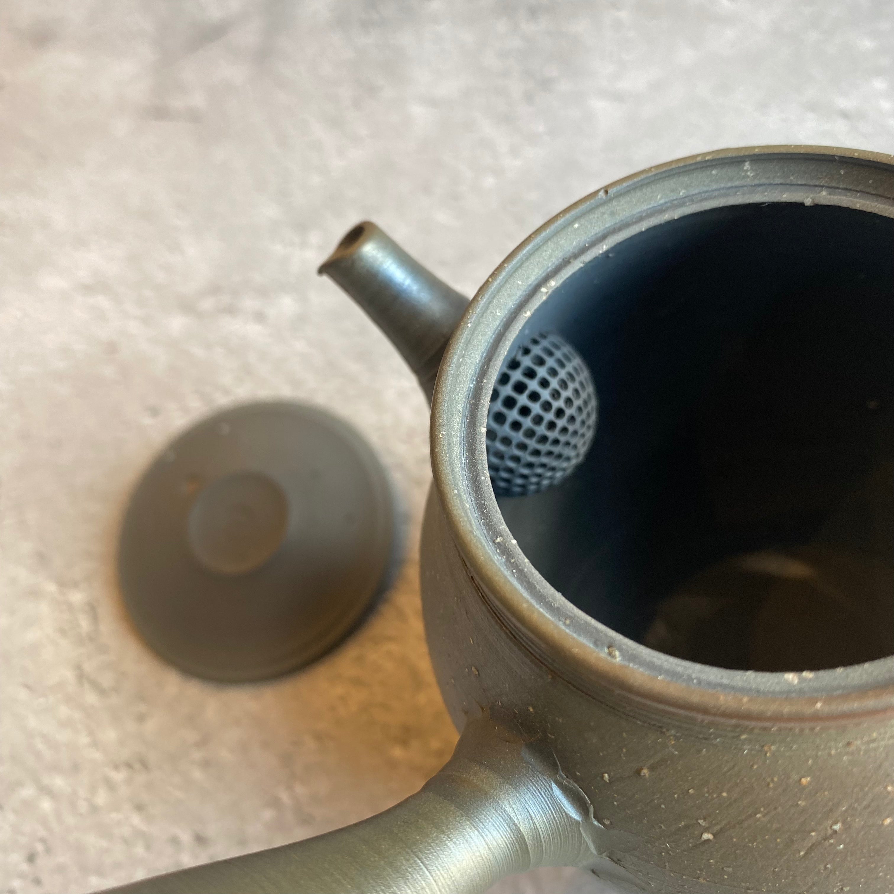 Unglazed pear-skin kiln-varied kyusu (260ml) [9]
